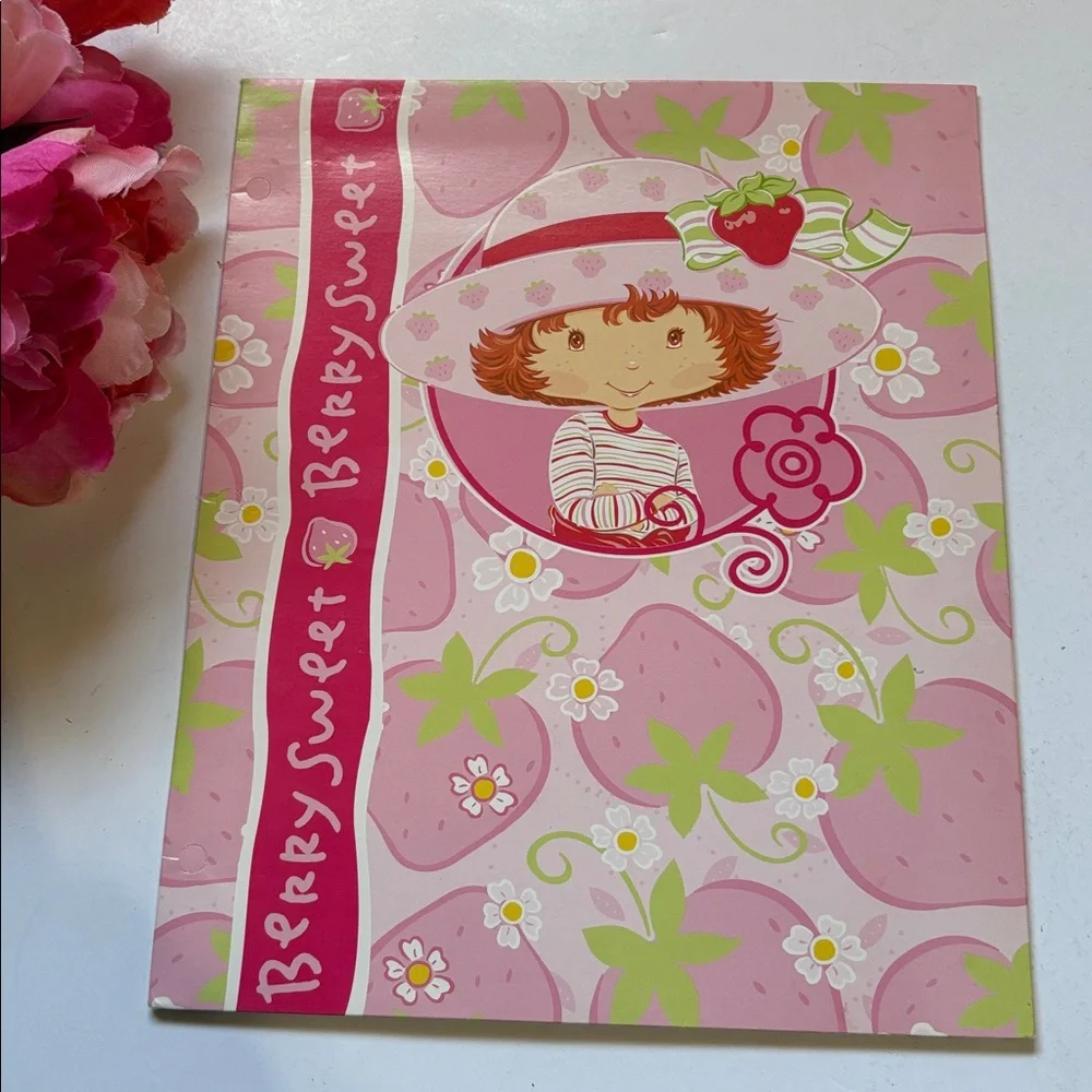 Strawberry Shortcake Folder 2003 Millennial Strawberry Shortcake School Folder